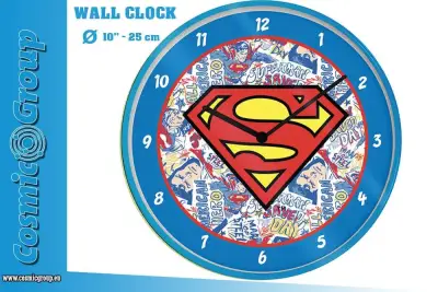 Figurine DC Comics superman logo wall clock